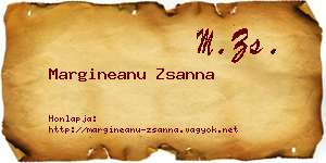 Margineanu Zsanna névjegykártya